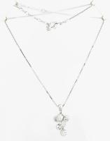 Swarovski ezüst és kristály nyaklánc Jelzett, eredeti dobozában 10 g