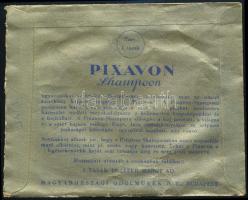 cca 1940 Pixavoon Shampoon Kamillával, Magyarországi Odolművek R.T. Budapest, dekoratív csomagolótas...