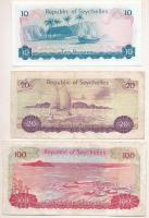 Seychelles-szigetek 1976. 10R + 1977. 20R + 100R T:AU,F
Seychelles 1976. 10 Rupees + 1977. 20 Rupee...