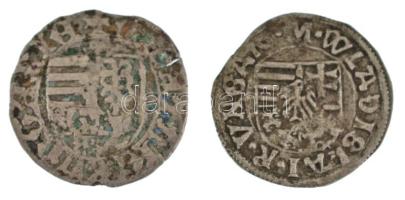 2db-os denár tétel, közte 1498-1503. Denár Ag II. Ulászló (0,56g) T:VF,F patina 2pcs of hungarian denar coin lot, in it Hungary 1498-1503. Denar Ag Wladislaus II (0,56g) C:VF,F patina