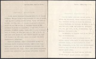 cca 1930-1935 Báró Neu Sándor (1898-1990) százados, rádióamatőr, későbbi Don-kanyari frontharcos katonatiszt levelezése és rádióamatőr lapjai, össz. 9 db (egy levél névvel ellátott, fejléces borítékban)