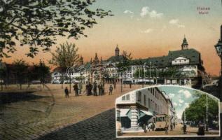 Hanau Market with tram