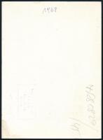 1965 Modell a nagykörúton, jelzett sajtófotó, 18×13 cm