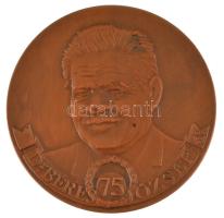 Bozó Gyula (1913-2004) 1995. "Dr. Béres József 75 éves" bronz emlékérem (42,5mm) T:AU