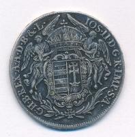 1783B 1/2 Tallér Ag "II. József" (13,65g) T:XF fülnyom / Hungary 1783B 1/2 Thaler "Jo...