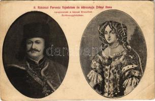 Kassa, Kosice; Dóm, II. Rákóczi Ferenc fejedelem és édesanyja Zrínyi Ilona nyugszanak a kassai Erzsébet székesegyházban. Breitner Mór kiadása / Francis II Rákóczi and his mother (EB)