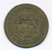 ~1930. "Üvegbetétjegy / Budapesti Központi Általános Tejcsarnok Rt. 15. sz. fiókja" 40f sá...