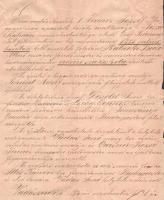 1885 Temesvár-vadászerdei erdőőri szakiskola építésével kapcsolatos dokumentum