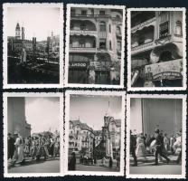 1942 Nagyvárad, Szent László-hét fotói, 19 db, rajtuk körmenettel, utca és városrészletekkel, a háto...
