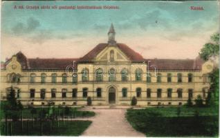 1915 Kassa, Kosice; Szent Orsolya zárda női gazdasági tanintézetének főépülete / nunnery's economic studies institute for women, main building (EK)