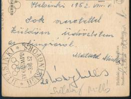 1952 Helsinki, Szilvásy Miklós (1925-1969) olimpiai bajnok birkózó és edzője, Matura Mihály (1900-19...