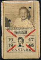 1947 BESZKÁRT arcképes hetijegy, Petőfi ábrázolással, hátoldalt kis sérüléssel