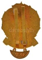 ~1950-1970. "Ejtőernyős oktató - 250 ugrás" zománcozott bronz sapkajelvény "100/150&q...