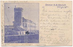 1915 Sátoraljaújhely, Kir. dohánygyár (ázott / wet damage)