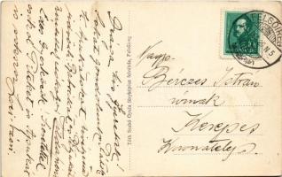 1936 Felsőireg (Iregszemcse), Református templom és paplak, Brassói utca, Báró Kornfeld M. kastélya,...