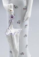 Hollóházi Esernyősnő. Jelzett, hibátlan, m: 41 cm