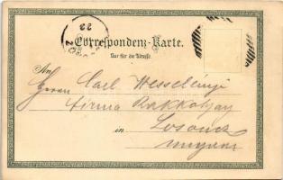 1904 Wiener Neustadt, Bécsújhely; Militair-Akademie, Stadtplatz / general view, K.u.K. military acad...