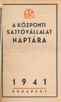 1941 Az Új Nemzedék, a Nemzeti Újság naptára, képekkel illusztrált, jó állapotban, 128p