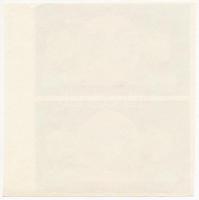 1941. 20P hátlapi fázisnyomat 2db-os ívben T:XF
Hungary 1941. 20 Pengő back progress proof in a par...