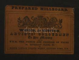 Carl Hoff (1838-1890): Lány portré. Olaj, falemez, jelezve jobbra fent. 30,5x23 cm. / Carl Hoff (183...