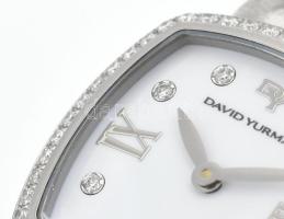 David Yurman T932-S ezüst női kvarc szerkezetű karóra, drágakövekkel ékített. Jelzett, működő, jó ál...