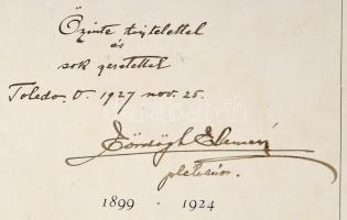 A Toledoi Szent István Hitközség jubileuma. 1899-1924. Toledo, 1924, ny.n., 189+(2) p. Fekete-fehér ...