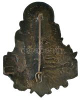 ~1910-1930. "Magyar Országos Torna Szövetség" bronz jelvény (53x41mm) T:XF