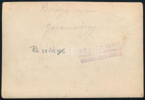 cca 1910 Revistye vára (Reviste, Felvidék, Szlovákia), hátoldalon feliratozott fotó Müllner János fo...