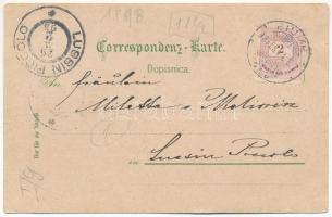 1898 (Vorläufer) Abbazia, Opatija; Art Nouveau, floral, litho (EB)