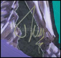 Szűcs Tímea (1991-): X. Vegyes technika, papír, jelezve középen lent. 28x20,5 cm