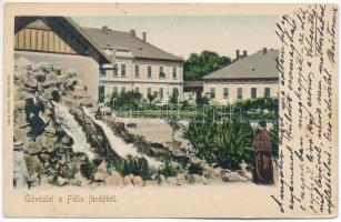 1902 Félixfürdő, Baile Felix; forrás. Láng József kiadása / spring source (EK)