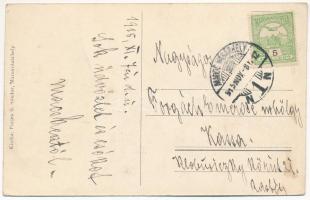 1915 Marosvásárhely, Targu Mures; Széchenyi tér, Transilvánia szálloda és kávéház, autó, cipőraktár,...