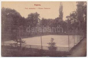 1915 Fogaras, Fagaras; Tiszti teniszpálya. Fleiszig Jakab kiadása / Offiziers Tennisplatz / tennis court (EK)