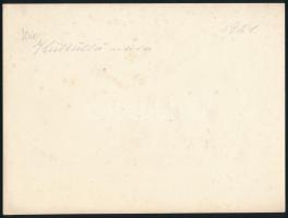 1921 Kisküküllő vára (Erdély), hátoldalon feliratozott fotó, szép állapotban, 17×23 cm