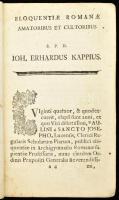 Chelluci, Paulin(o): Orationes Novae XI. - Quas Cl. Erhardus Kappius in Acad. Lipsiensi Eloq. P. P. ...