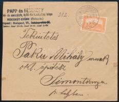 1928 Levél BROD-BUDAPEST vasúti mozgóposta bélyegzéssel / Cover with railway postmark