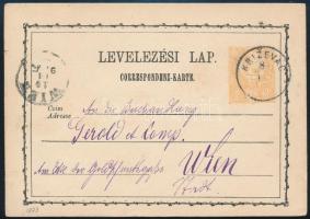 1873 2kr díjjegyes levelezőlap / PS-card "KRIZEVAC" - Wien