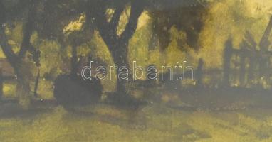 Rudnay Gyula (1878-1957): Kátai részlet, 1937. Akvarell, papír, jelezve jobbra lent. Dekoratív, üveg...