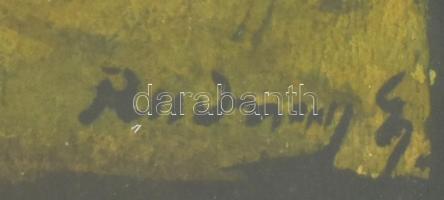 Rudnay Gyula (1878-1957): Kátai részlet, 1937. Akvarell, papír, jelezve jobbra lent. Dekoratív, üveg...