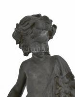 Ismeretlen szobrász: Kupido. Bronz, sérült, hiánnyal, m: 26,5 cm