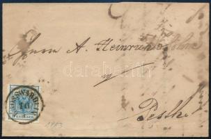 1853 9kr levélen / on cover "GROSSWARDEIN" - Pesth