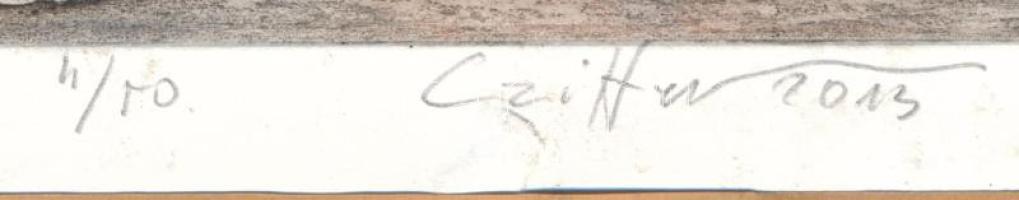 Czitter (?) jelzéssel: Iparművészeti Múzeum, Budapest, Ferencváros. Rézkarc, papír, jelzett, számozo...