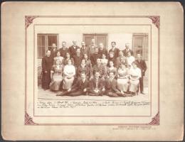 1914 Budapest, a Gárdonyi testvérek felvétele, feliratozva és datálva, vintage fotó, ezüst zselatinos fotópapíron, 12x20 cm, karton (a sarkokon sérült) 25x32,5 cm