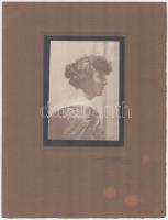 1918 Budapest, Amster J. fényképész műtermében készült vintage fotó, aláírva, datálva, ezüst zselatinos fotópapíron, 15x10,8 cm, karton 33x25 cm