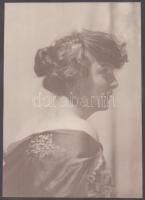 1918 Budapest, Amster J. fényképész műtermében készült vintage fotó, aláírva, datálva, ezüst zselati...