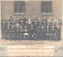1913 Hauser Sándor budapesti fényképész felvétele, iskolai csoportkép feliratozva, pecséttel jelzett...