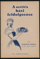 4 szakácskönyv és receptgyűjtemény: Untenecker Ferenc: Hogyan készítsünk vajastésztát., Kapitán Mári...