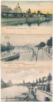 Moscow, Moscou; - 3 db RÉGI orosz város képeslap / 3 pre-1945 Russian town-view postcards