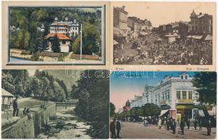 10 db RÉGI román város képeslap / 10 pre-1945 Romanian town-view postcards