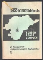 Szülőföldünk, Borsod-Abaúj-Zemplén. A honismereti mozgalom megyei tájékoztatója 10. Szerk.: Dr. Kováts Dániel. Miskolc, 1987, Hazafias Népfront megyei honismereti munkabizottsága - Borsod-Abaúj-Zemplén Megyei Közművelődési Módszertani Központ, 96 p. Fekete-fehér képekkel illusztrált. Kiadói tűzött papírkötés.